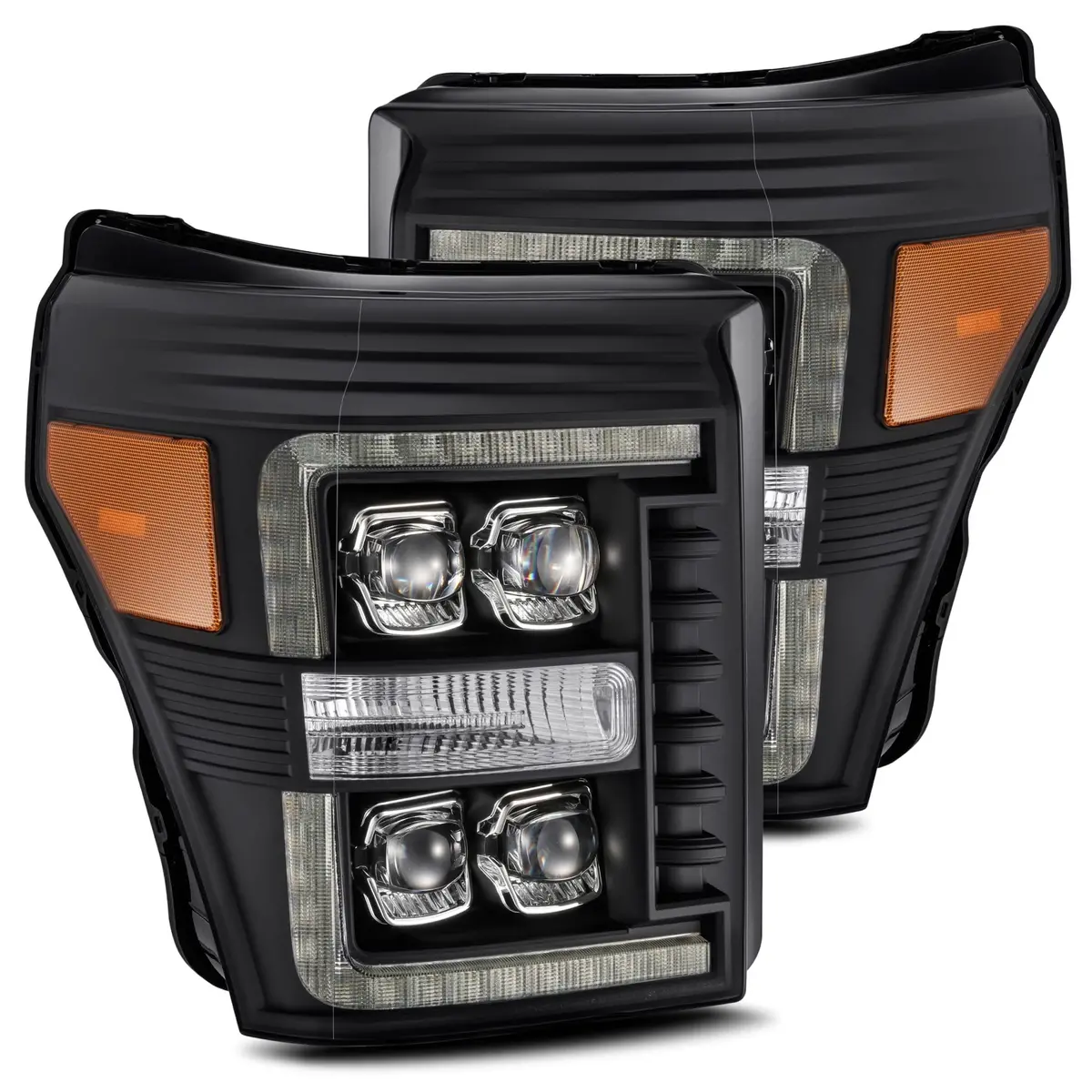 2011-2016 Ford Super Duty Nova-Series Led Projector Headlights Black Alpha-Rex 880149 1