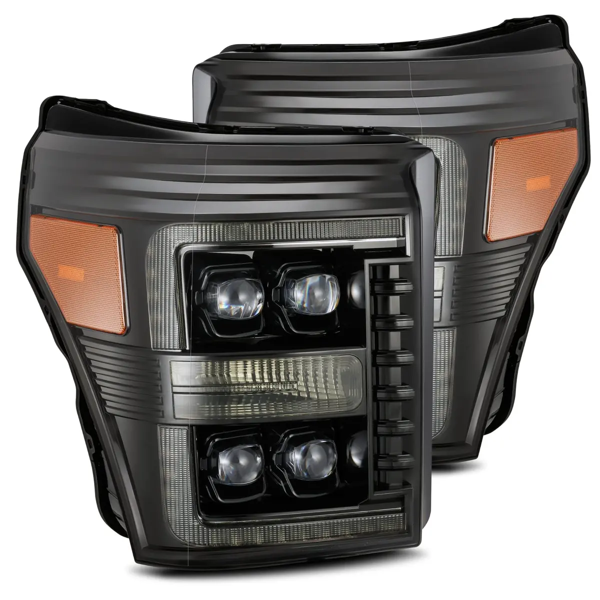 2011-2016 Ford Super Duty Nova-Series Led Projector Headlights Alpha-Black Alpha-Rex 880147 1