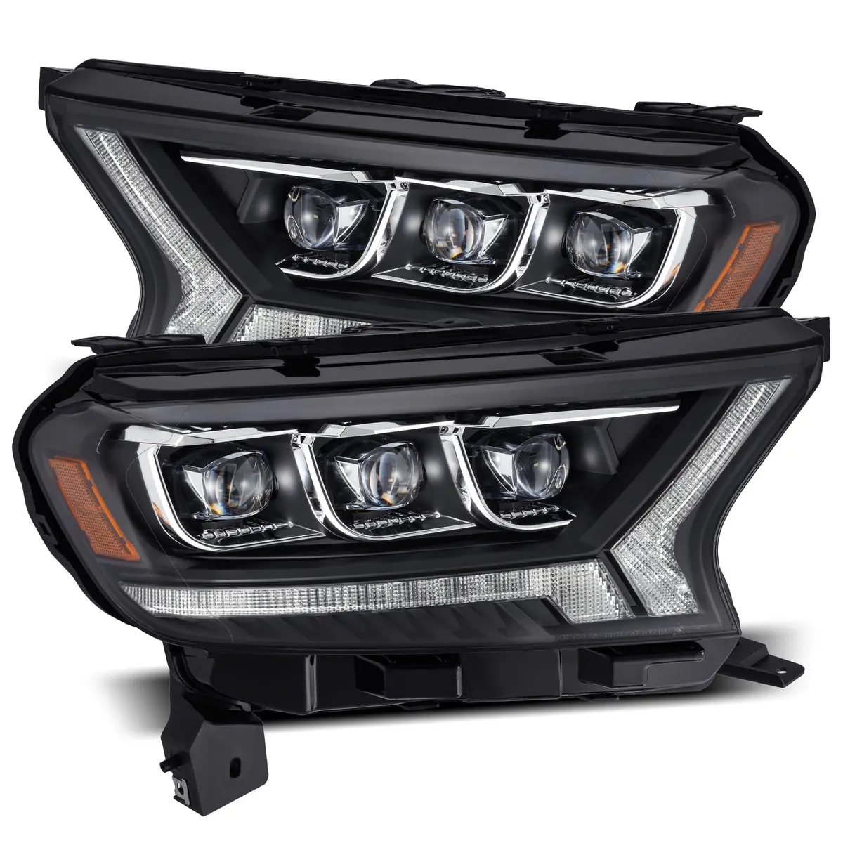 2019-2022 Ford Ranger Nova-Series Led Projector Headlights Black Alpha-Rex 880124 1