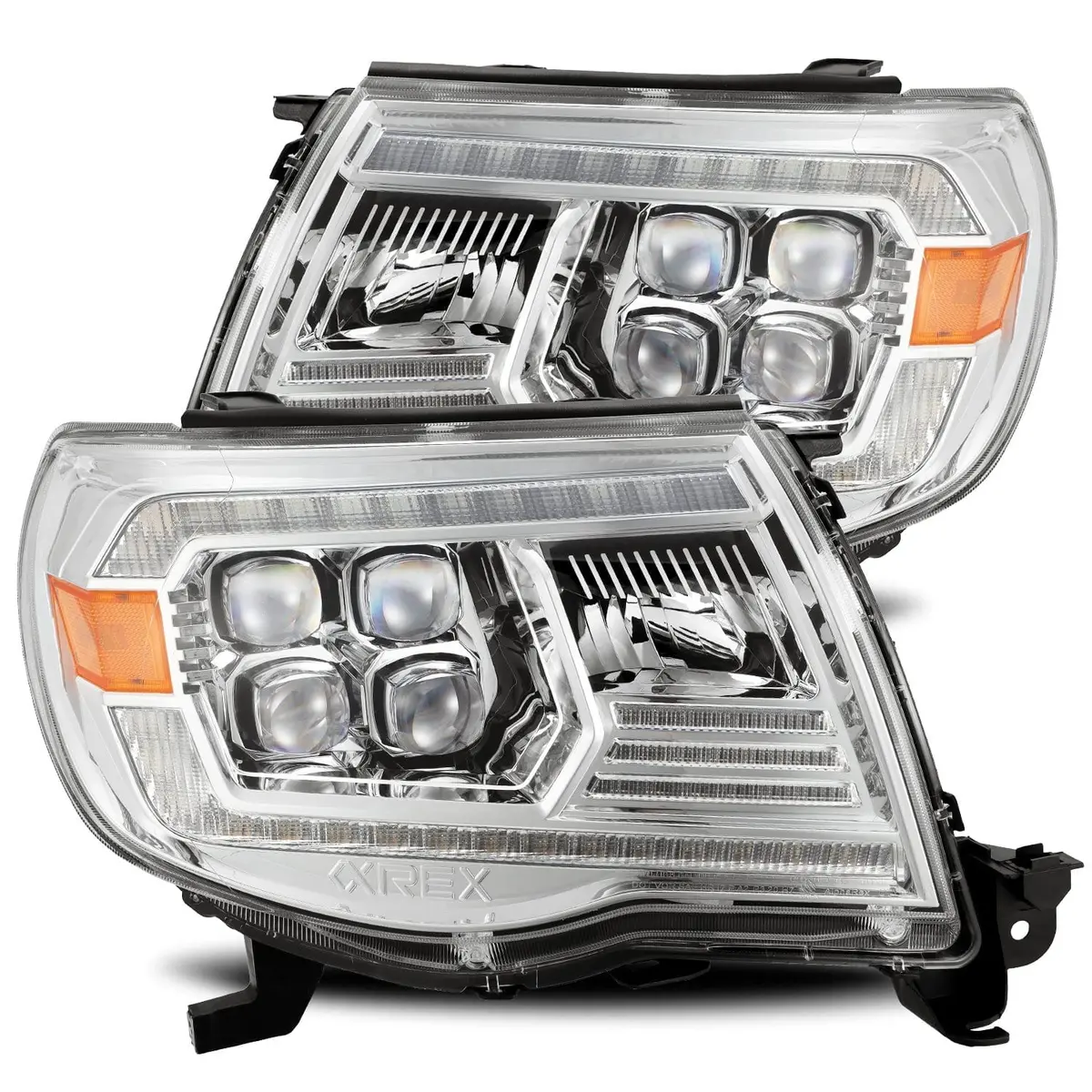 2005-2011 Toyota Tacoma Nova-Series Led Projector Headlights Chrome Alpha-Rex 880743 1