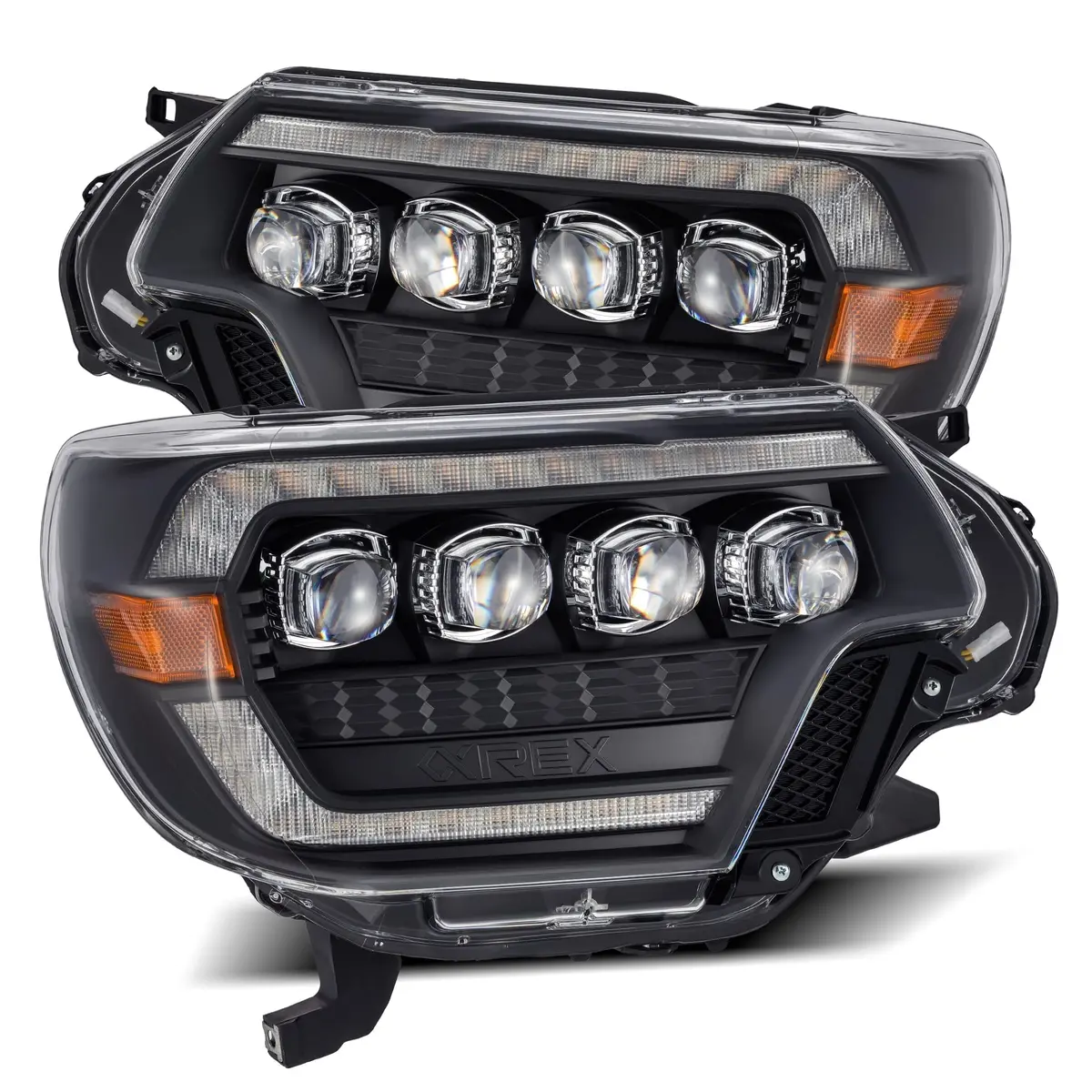 2012-2015 Toyota Tacoma Nova-Series Led Projector Headlights Black Alpha-Rex 880753 1