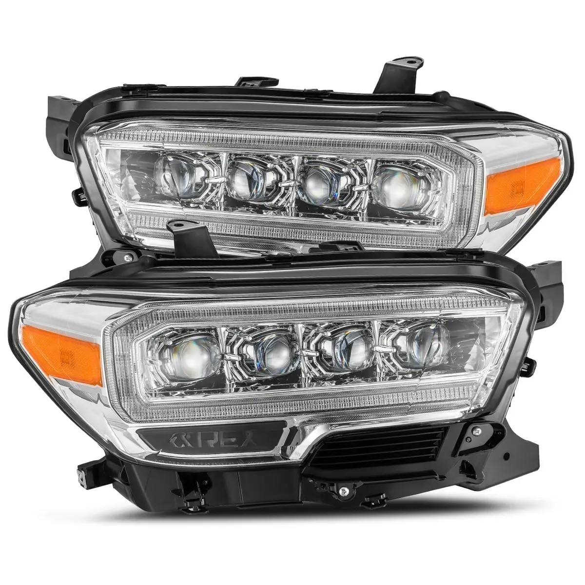 2016-2022 Toyota Tacoma Nova-Series Led Projector Headlights Chrome Alpha-Rex 880706 1