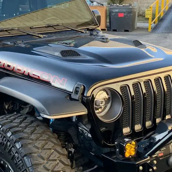 S&B Filters Air Hood Scoop System For 18-22 Wrangler Jl Rubicon 2.0L, 3.6L, 20-22 Jeep Gladiator 3.6L  Intake Required As-1014 1