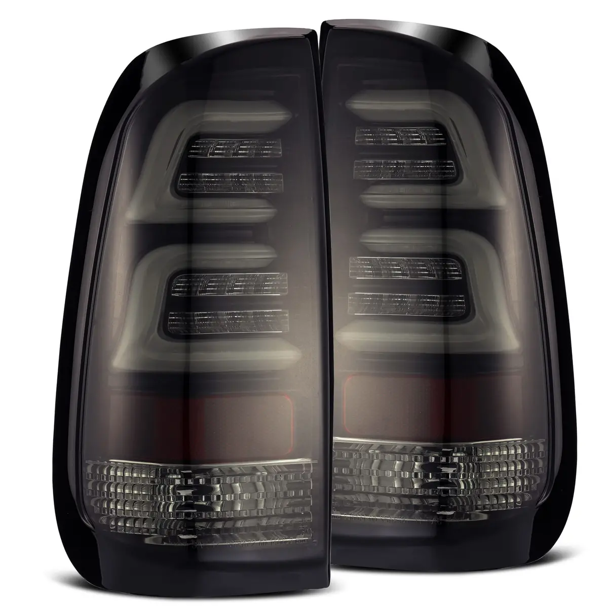 1997-2003 Ford F150 / 99-2016 F250/F350 Super Duty Pro-Series Led Tail Lights Jet Black Alpha-Rex 654010 1