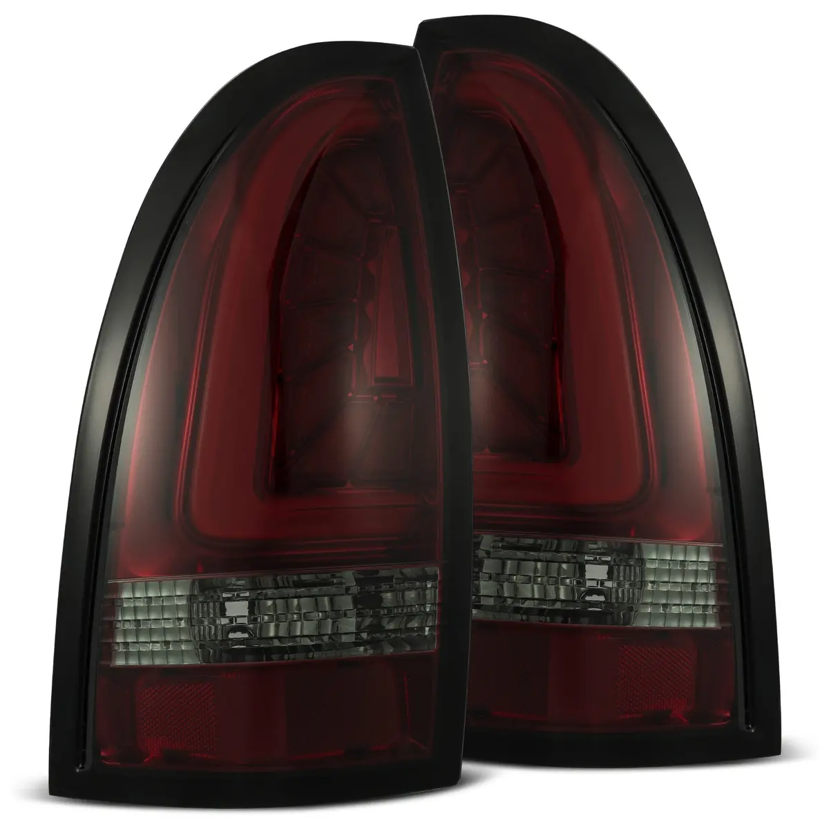 2005-2015 Toyota Tacoma Pro-Series Led Tail Lights Red Smoke Alpha-Rex 680040 1