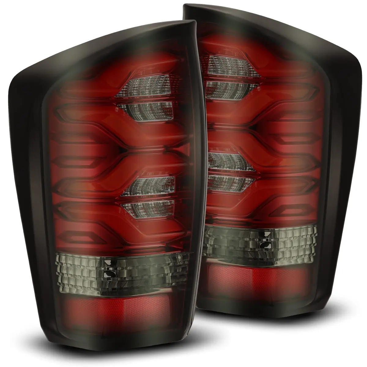2016-2022 Toyota Tacoma Pro-Series Led Tail Lights Red Smoke Alpha-Rex 680020 1
