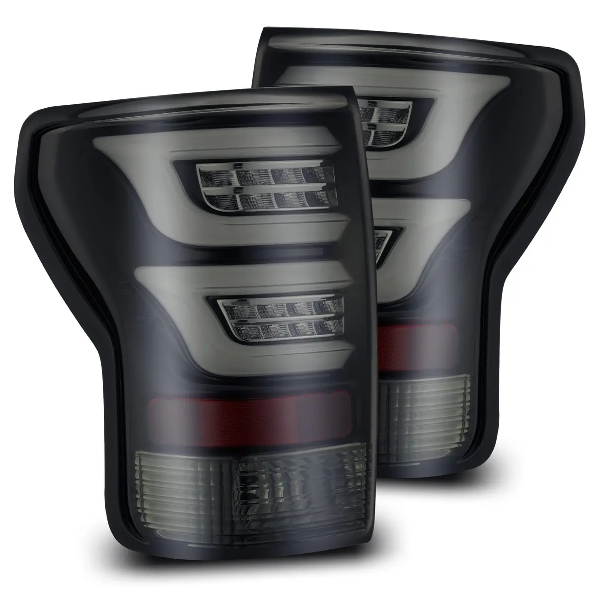 2007-2013 Toyota Tundra Pro-Series Led Tail Lights Jet Black Alpha-Rex 670010 1