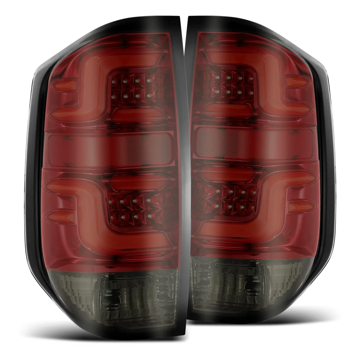 2014-2021 Toyota Tundra Pro-Series Led Tail Lights Red Smoke Alpha-Rex 672020 1