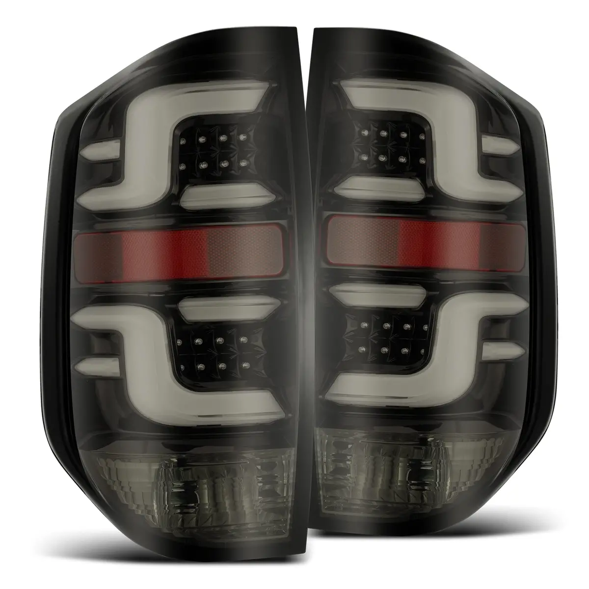 2014-2021 Toyota Tundra Pro-Series Led Tail Lights Jet Black Alpha-Rex 672010 1