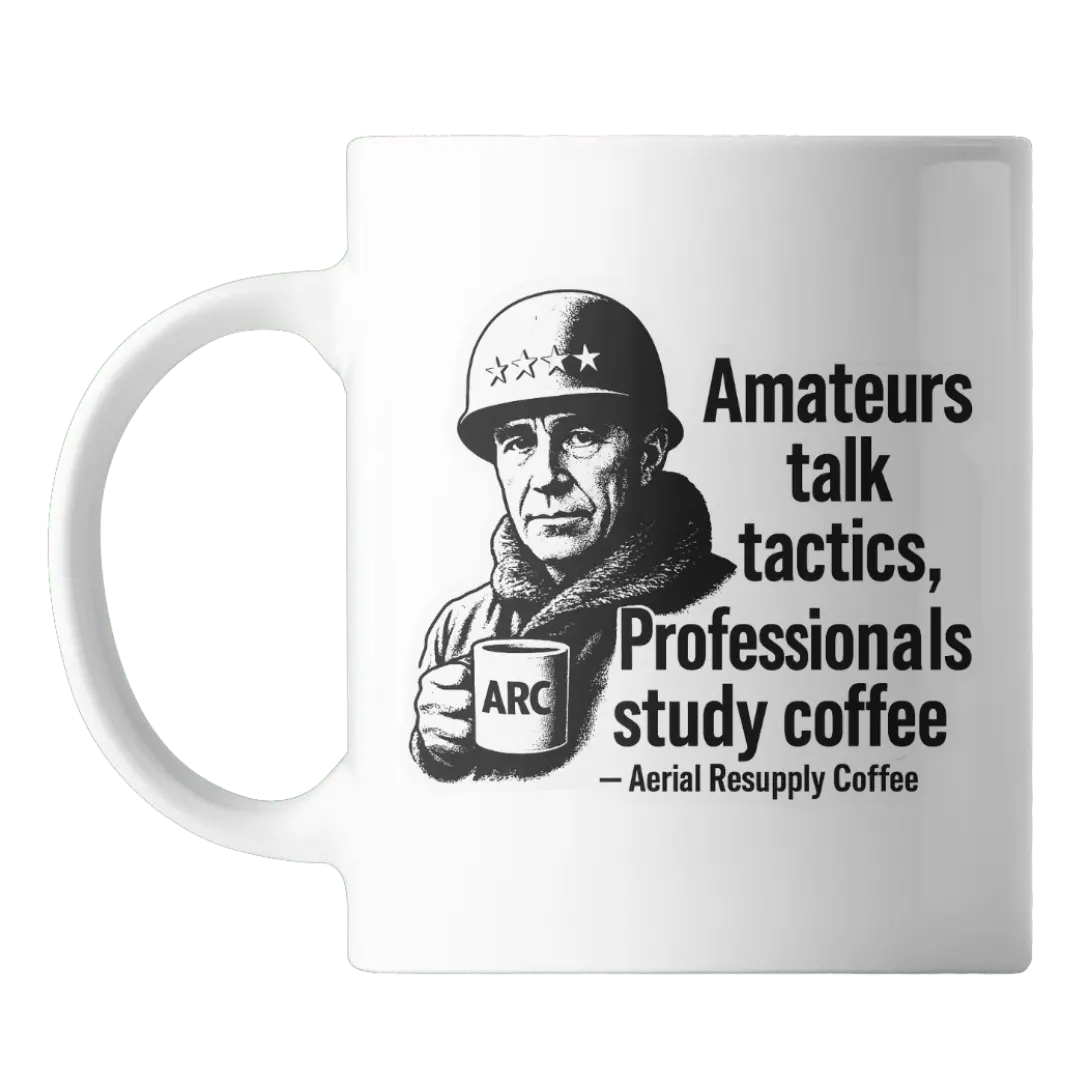 Amateurs Study Tactics, Professionals Study Coffee 15 Ounce Mug 1