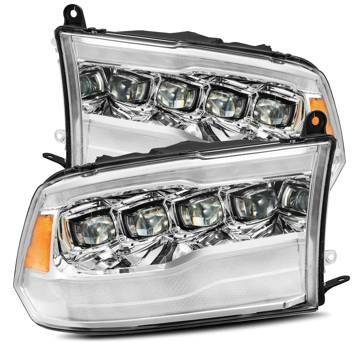 2009-2018 Ram Truck Nova-Series Led Projector Headlights Chrome Alpha-Rex 880591 1