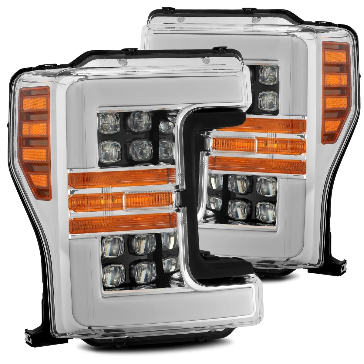 2017-2019 Ford Super Duty Nova-Series Led Projector Headlights Chrome Alpha-Rex 880101 1