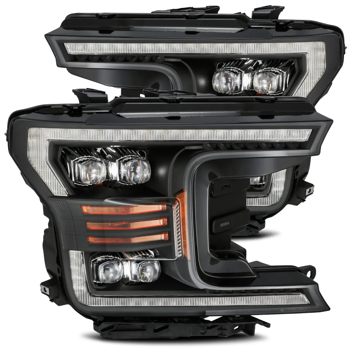 2018-2020 Ford F150 Nova-Series Led Projector Headlights Black Alpha-Rex 880182 1