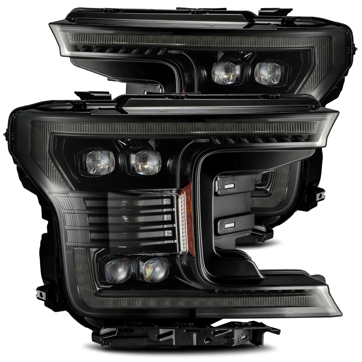 2018-2020 Ford F150 Nova-Series Led Projector Headlights Alpha-Black Alpha-Rex 880165 1