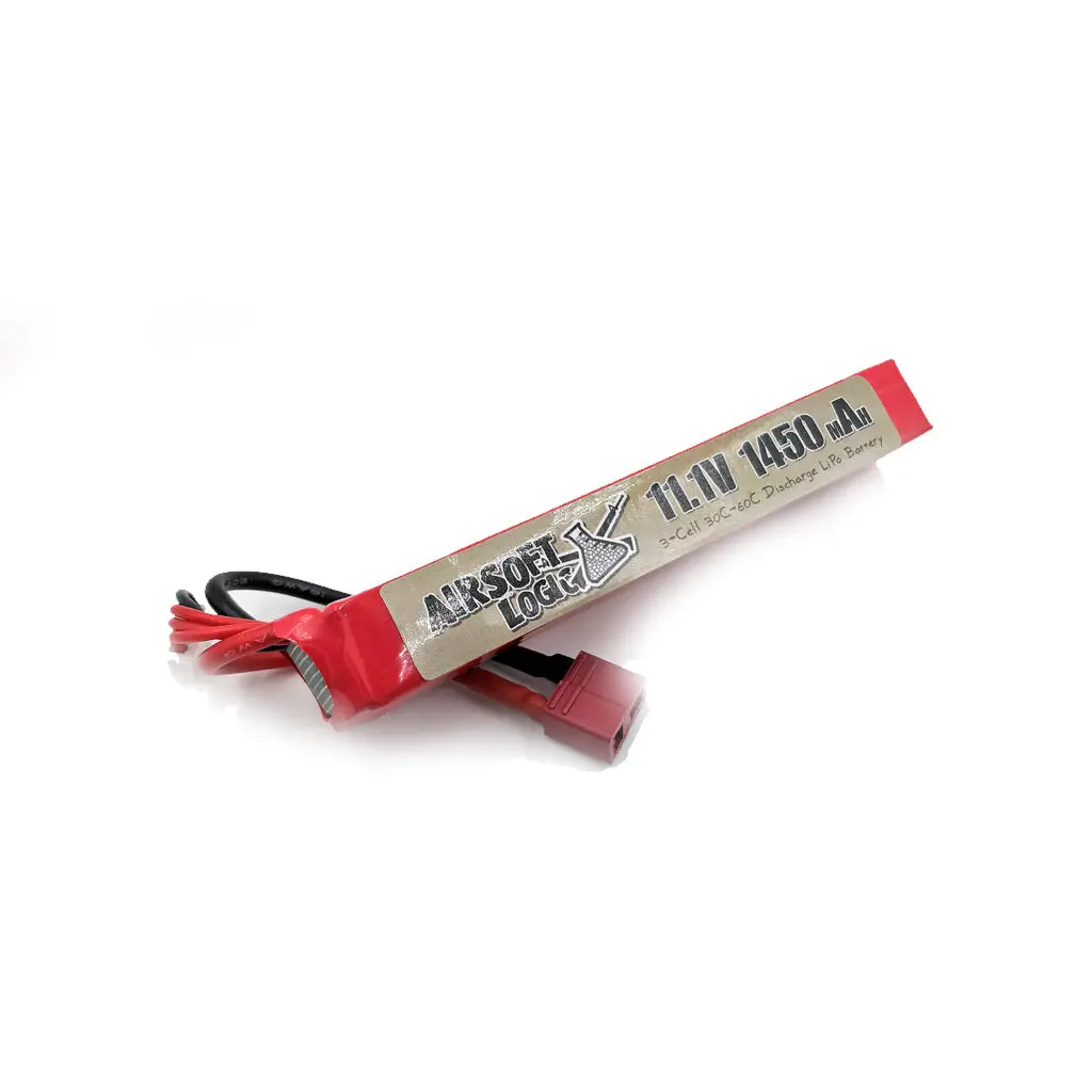Airsoft Logic 11.1V 1450 Mah 30-60C High Performance Lipo Battery (M4 Stick) 1