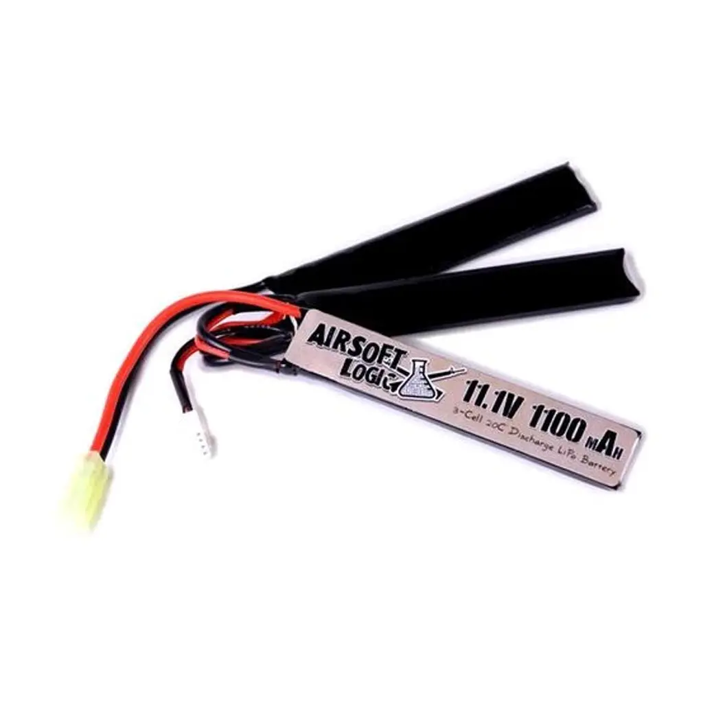 Airsoft Logic 11.1V 20-40C 1100Mah Lipo Battery  (Triple Stick) 1