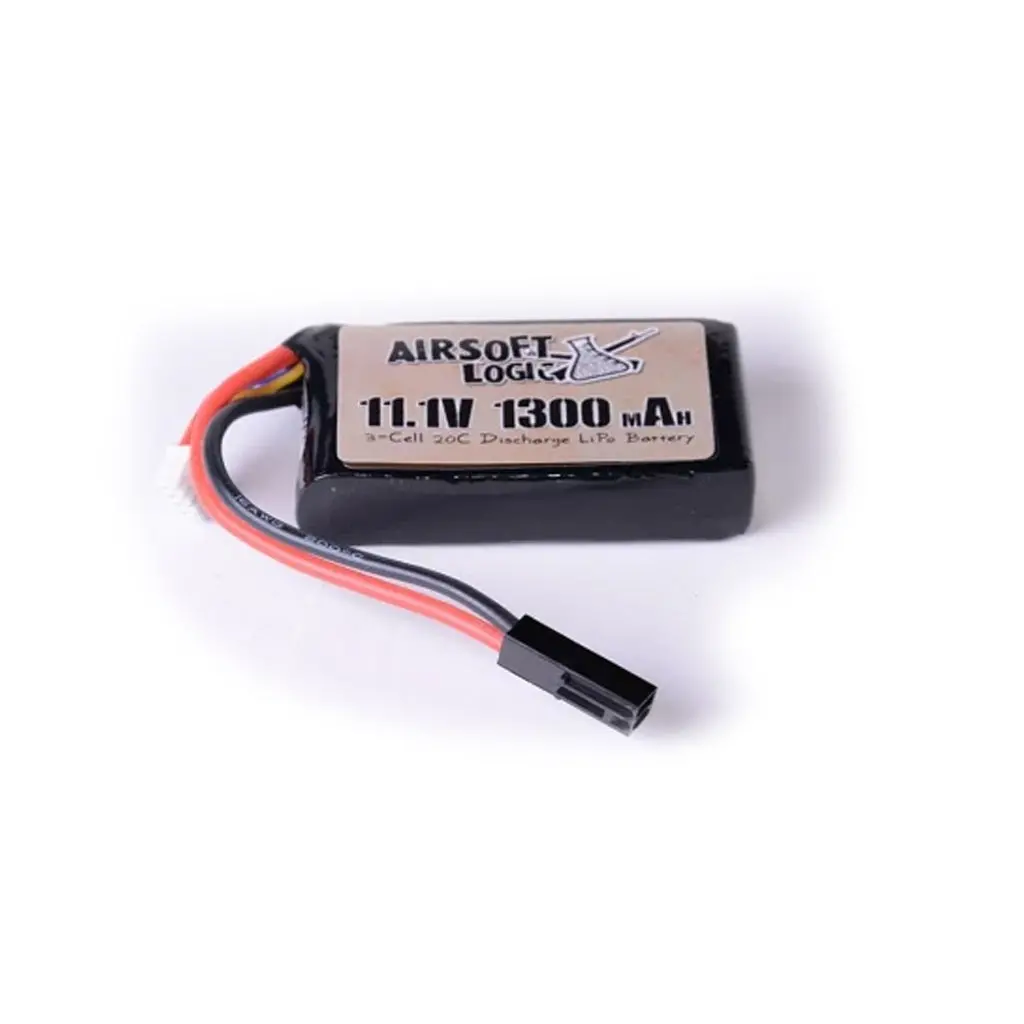 Airsoft Logic 11.1V 20-40C 1300 Mah Lipo Battery (Peq Box 15) 1