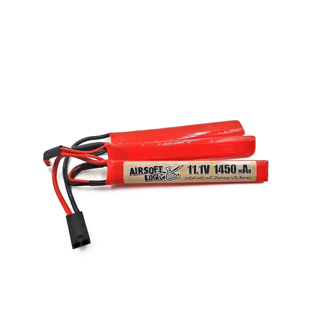 Airsoft Logic 11.1V 30-60C  1450 Mah Lipo Battery (Triple Stick) 1