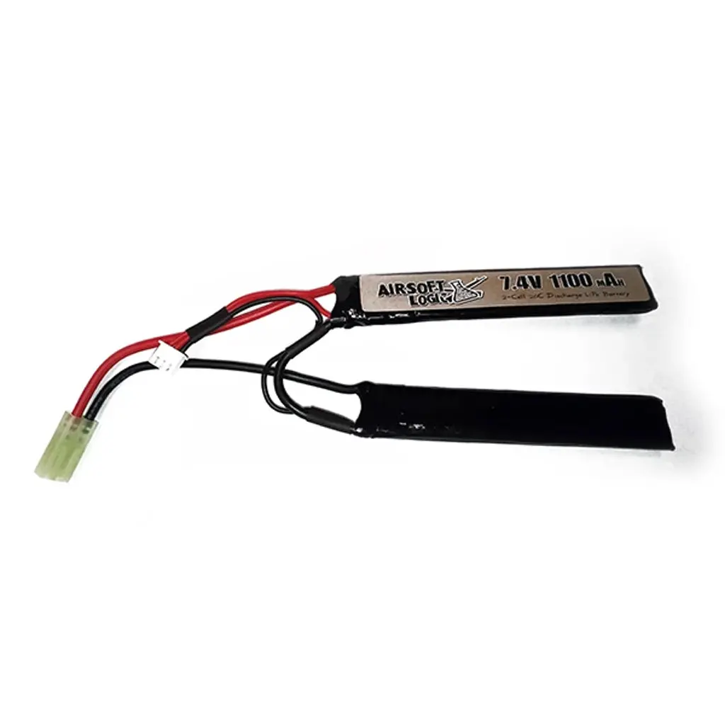 Airsoft Logic 7.4V 20-40C 1100 Mah Lipo Battery (Nunchuck) 1