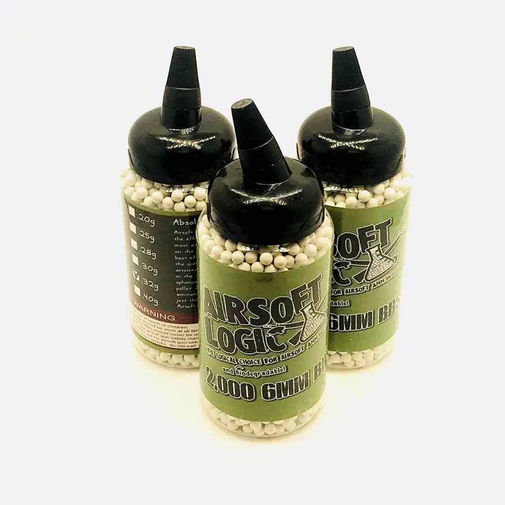 Airsoft Logic Bio High Precision Bb 2000Rd Bottle (0.25G / 0.28G / 0.30G / 0.32G) 1