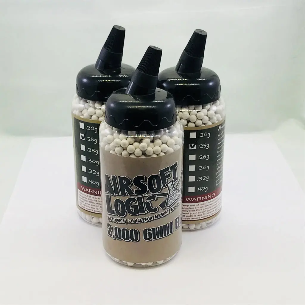 Airsoft Logic Non-Bio Plastic Bb 2000Rd Bottle (0.25G / 0.28G) 1