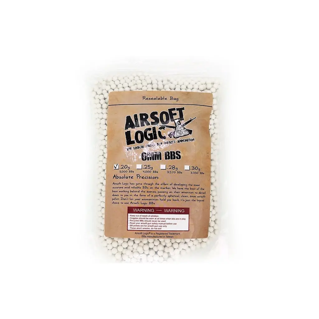 Airsoft Logic Non-Bio Plastic Bb In 1Kg Bag (0.2G / 0.25G / 0.28G) 1