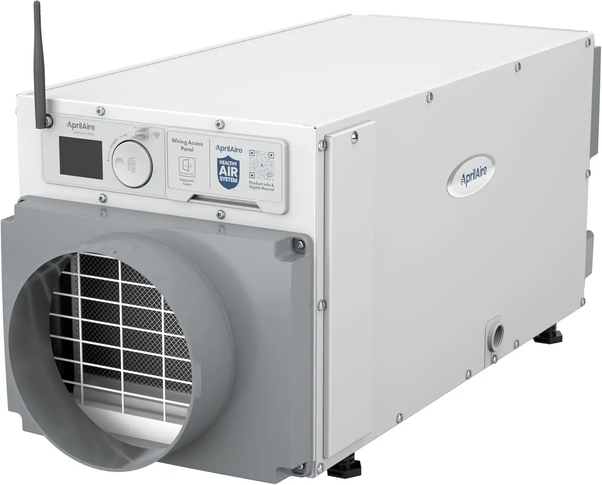 Aprilaire E070w - Wi-Fi Enabled Basement And Crawl Space Pro Dehumidifier, 70 Pints 1