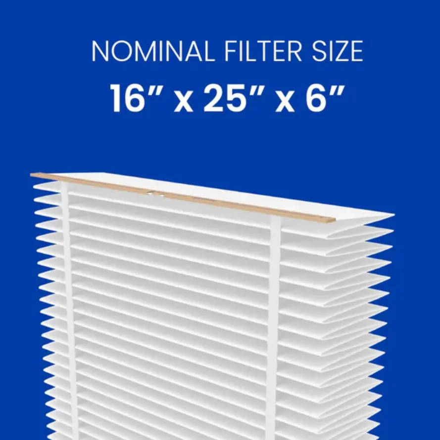 Aprilaire / Space-Gard 401 25" X 16" X 6" Replacement Furnace Filter 1