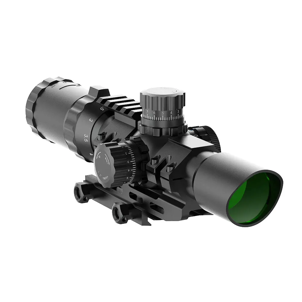 T-Eagle 1-4X28 Illuminated Short Dot Sight (Red / Green) 1