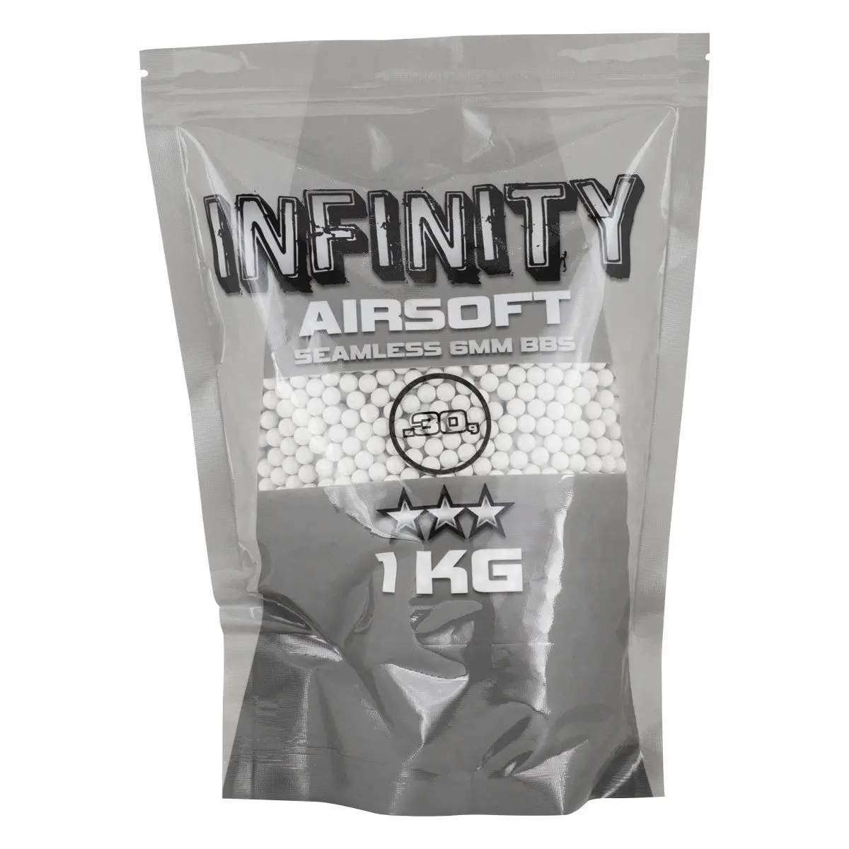 Infinity 1 Kg-White Non-Biodegradable Bbs (0.25G / 0.28G / 0.30G) 1
