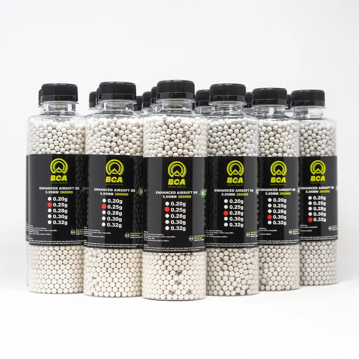 Bca Superior Enhanced Airsoft Biodegradable Bbs - 3800Rd Bottles (0.25G To 0.32G) 1