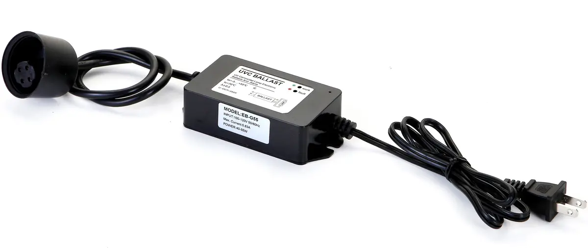 Bluonics 100-120V Uv Ballast For 55W 12 Gpm Ultraviolet Uv Light Water Sterilize With Green & Red Indicator- 4 Prong 1