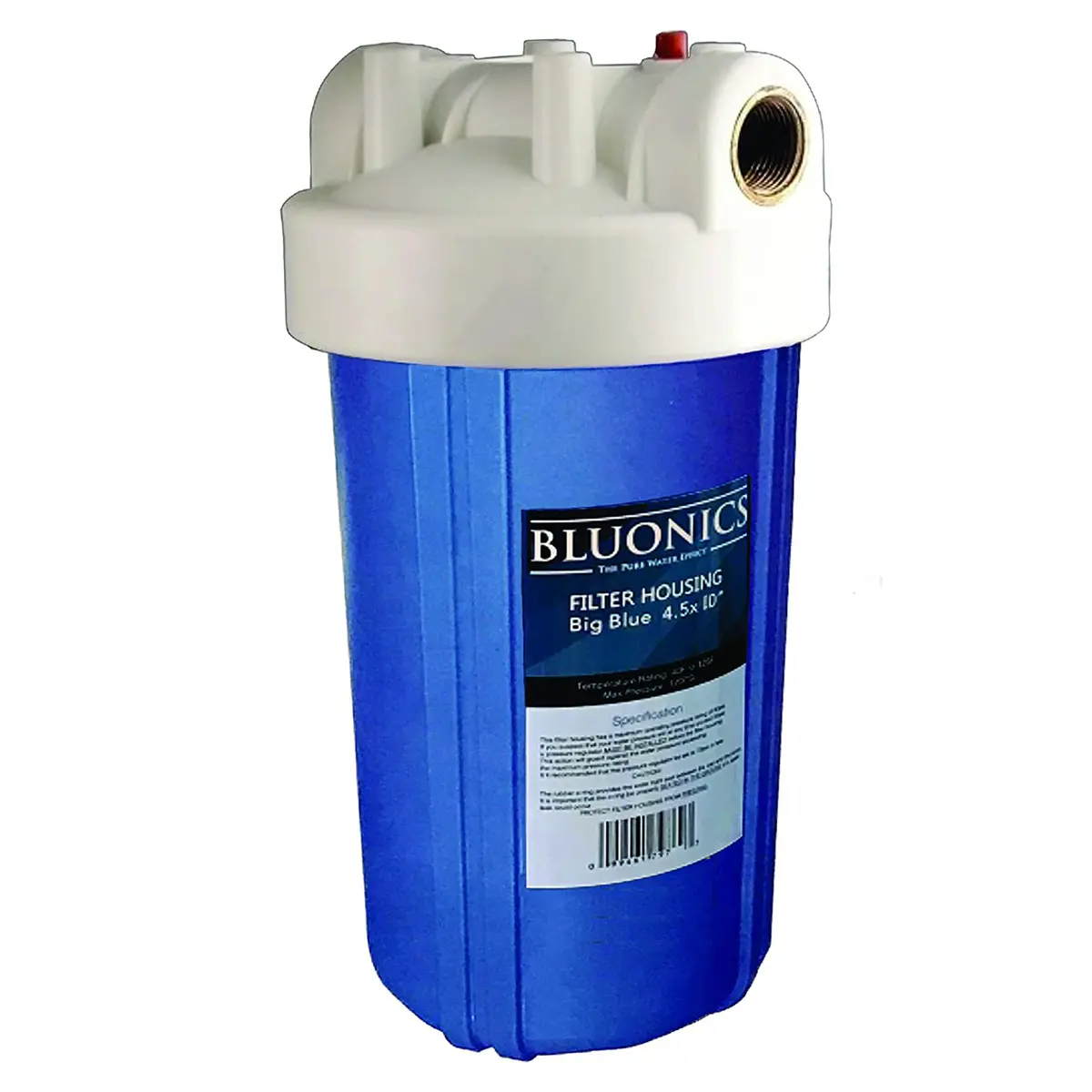 Bluonics 4.5"X10" Whole House Water Filter Replacement Canister-Cap Not Included 1