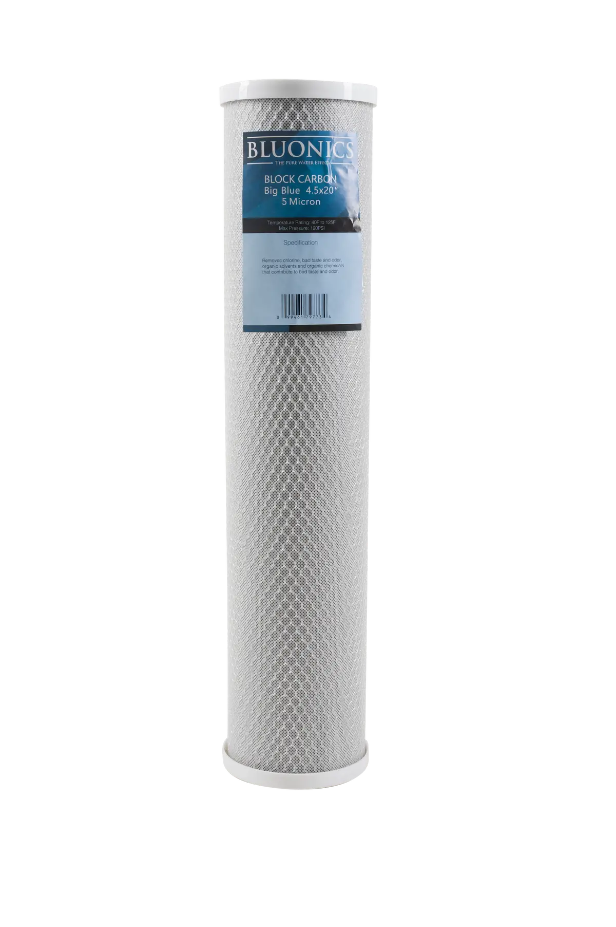 Big Blue Pleated Sediment And Carbon Block Replacement Water Filters 4Pcs (5 Micron) 4.5" X 20" Cartridges 2