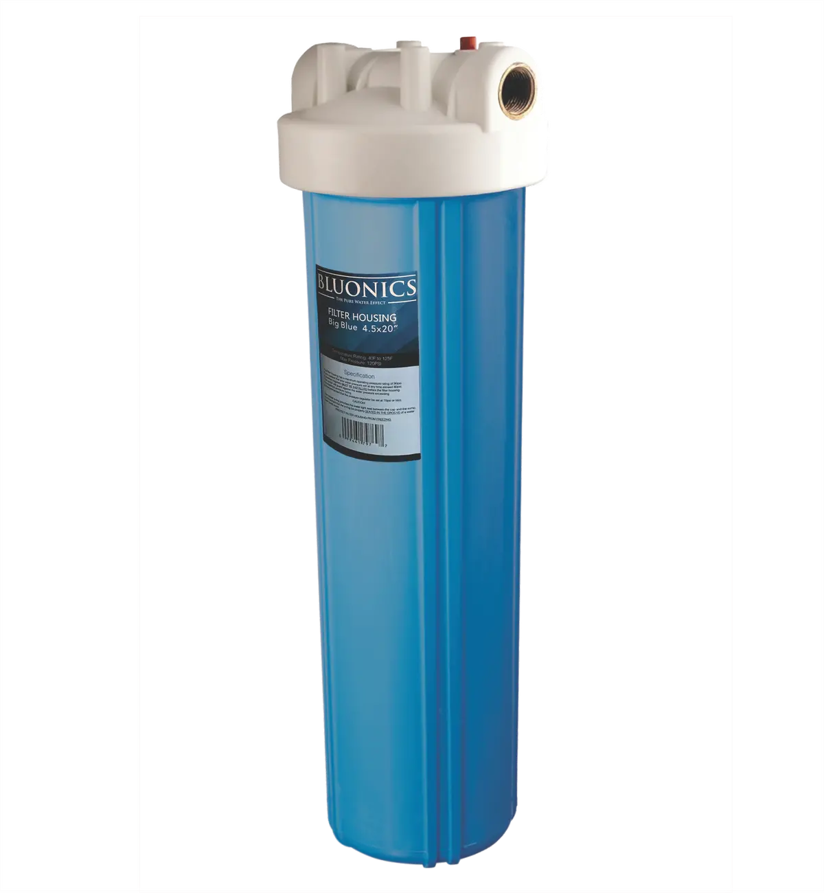Bluonics 4.5"X20" Whole House Water Filter Replacement Solid Blue Canister-Cap Not Included 1
