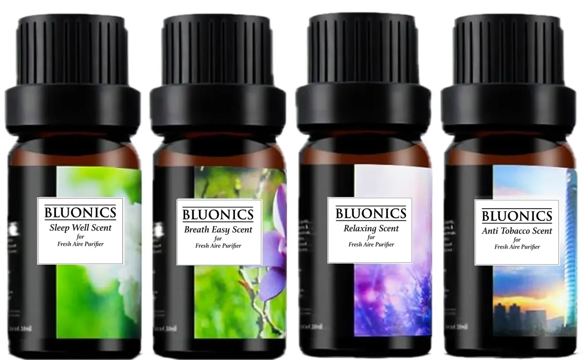 Fragrance Replacement Pack For Fresh Aire Water-Based Air Purifier - Relaxing Lavender, Anti-Tobacco, Sleep Well, Breathe Easy Scents 1