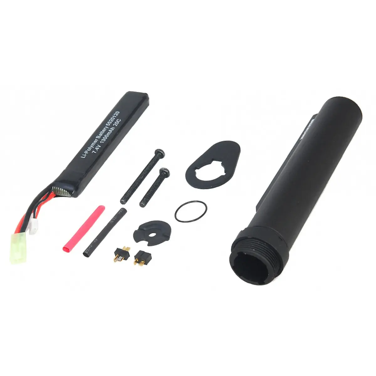 Cyma M4 Buffer Tube W/ 7.4V Lipo Battery & Locking Nut 1