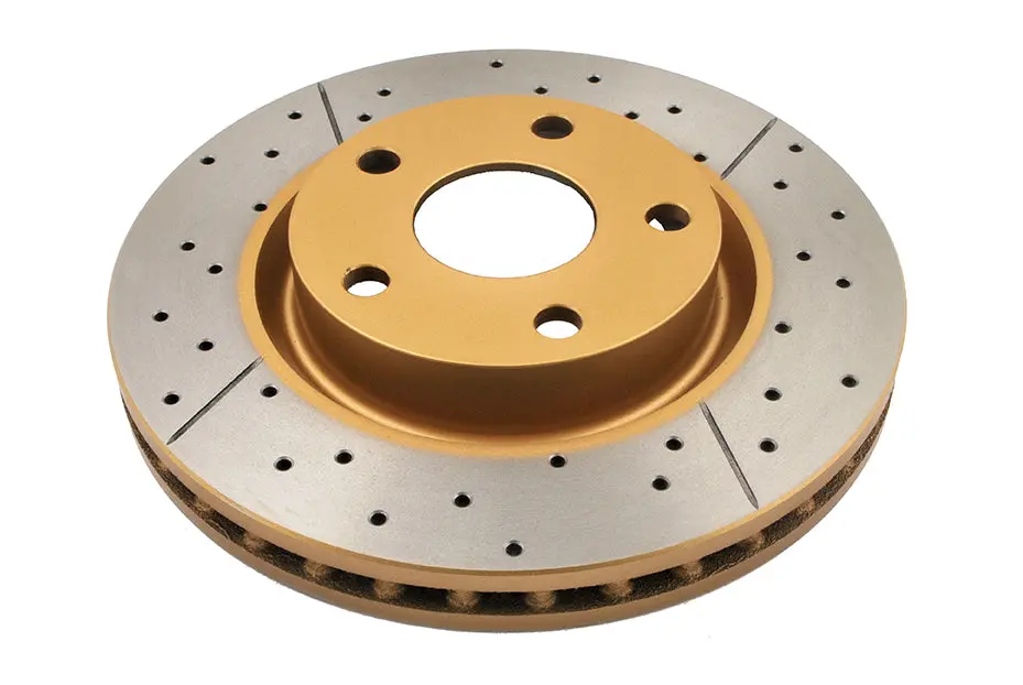 2009 Pontiac G8 | Dba Street Series Gold Cross-Drilled/Slotted Brake Rotor [Front] | Dba2026x 1