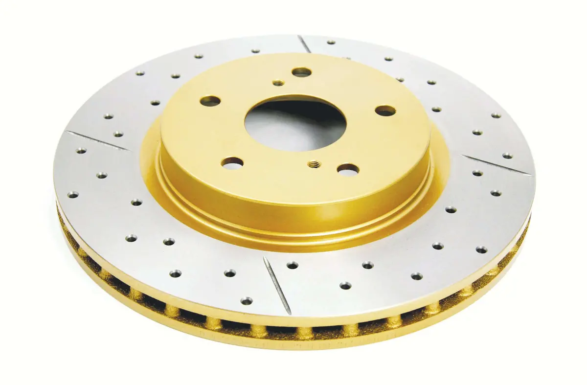 2001 Acura Integra Type R | Dba Street Series Gold Cross-Drilled/Slotted Brake Rotor [Front] | Dba2508x 1