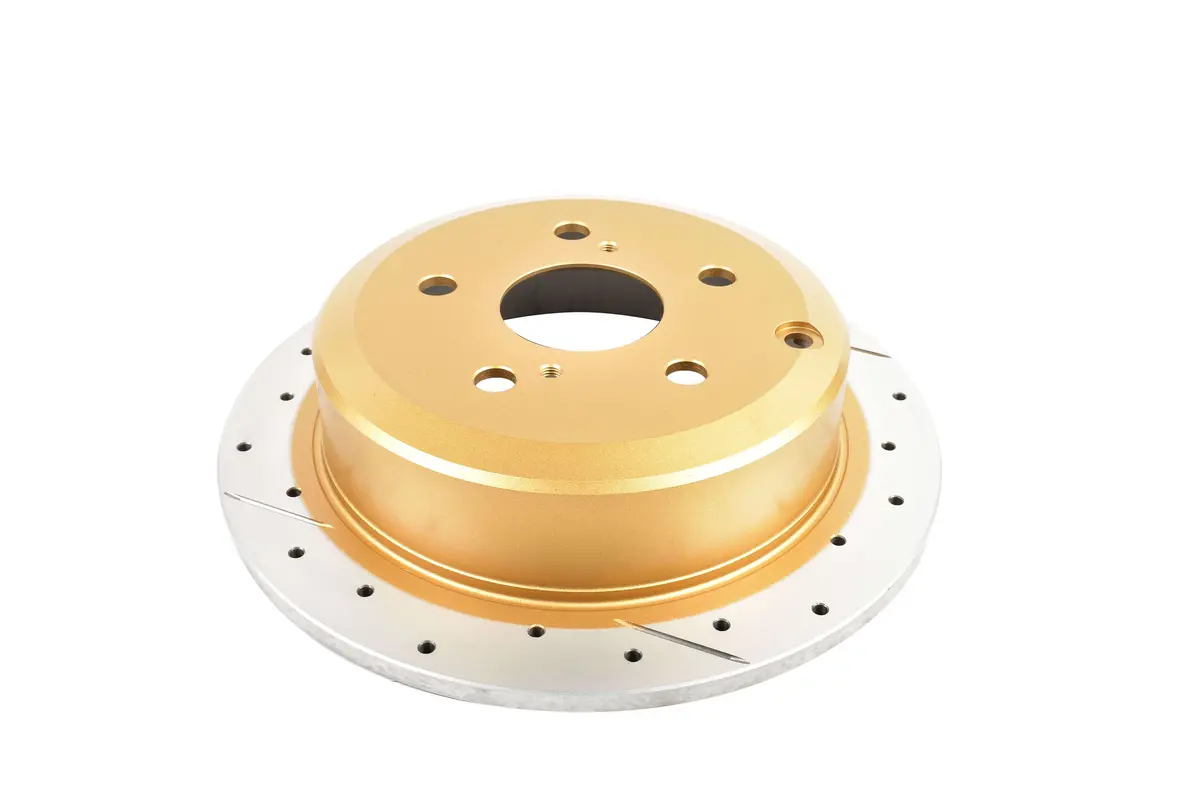 2002-2006 Toyota Camry & More | Dba Street Series Gold Cross-Drilled/Slotted Brake Rotor [Rear] | Dba2707x 1