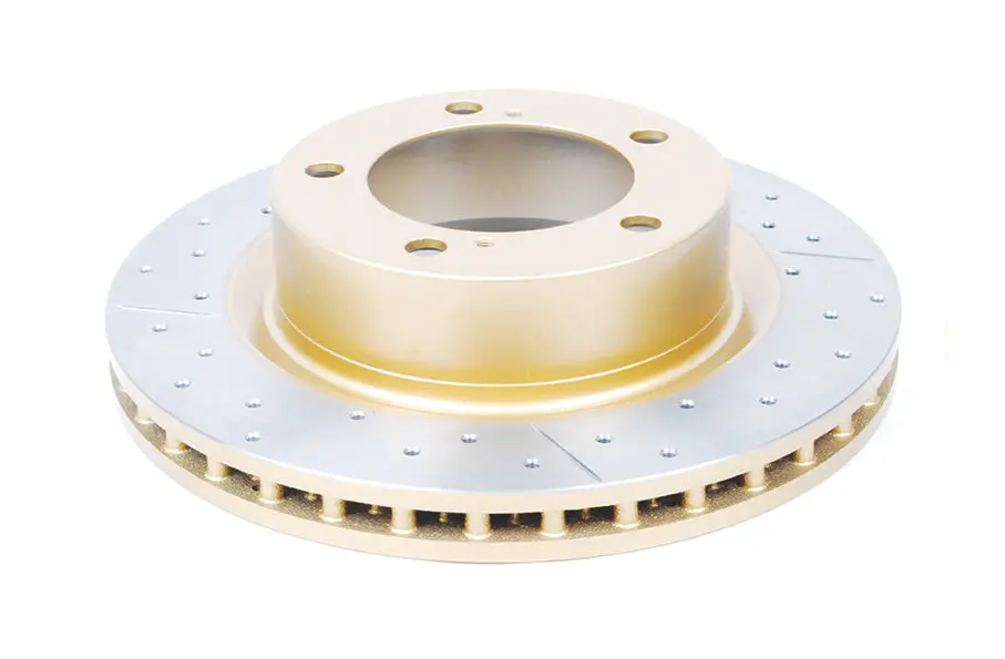 2020-2022 Toyota 4Runner & More | Dba Street Series Gold Cross-Drilled/Slotted Brake Rotor [Front] | Dba2736x 1