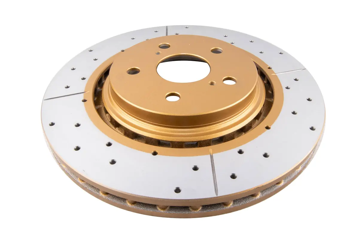 2010-2012 Lexus Rx350 & More | Dba Street Series Gold Cross-Drilled/Slotted Brake Rotor [Front] | Dba3450x 1