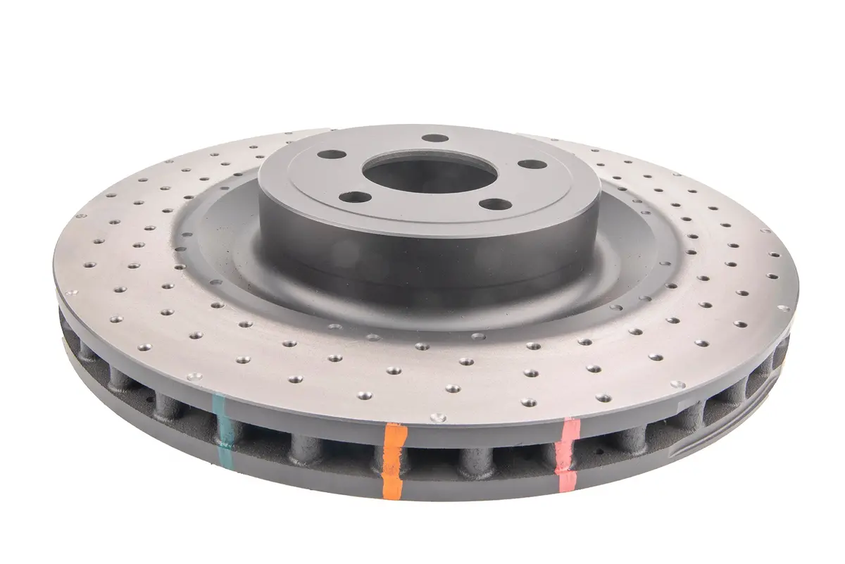 2017-2018 Ford Mustang & More | Dba 4000 Series Cross-Drilled/Dimpled [Front] | Dba42166xd 1
