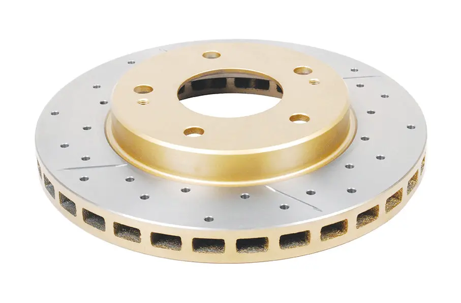 2002-2005 Dodge Stratus & More | Dba Street Series Gold Cross-Drilled/Slotted Brake Rotor [Front] | Dba421x 1