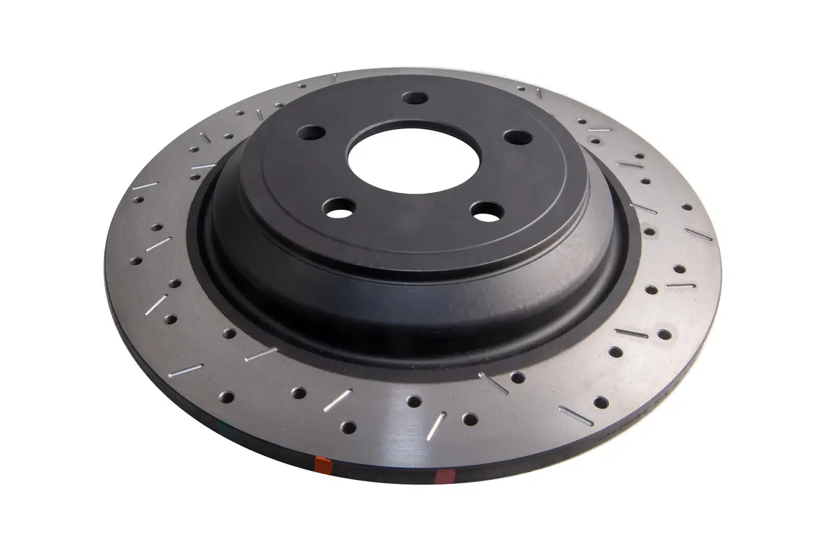 2018 Ford Focus | Dba 4000 Series Xs Cross-Drilled/Slotted Brake Rotor [Rear] | Dba42969blkxs 1