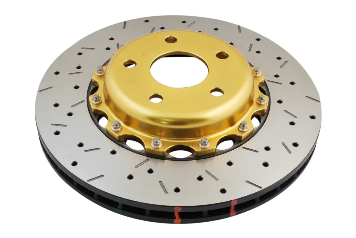 2001-2004 Subaru Legacy Gt & More | Dba 5000 Series Fully Assembled 2-Piece X2 Cross-Drilled/Slotted Brake Rotor [Front] | Dba5000gldxs 1