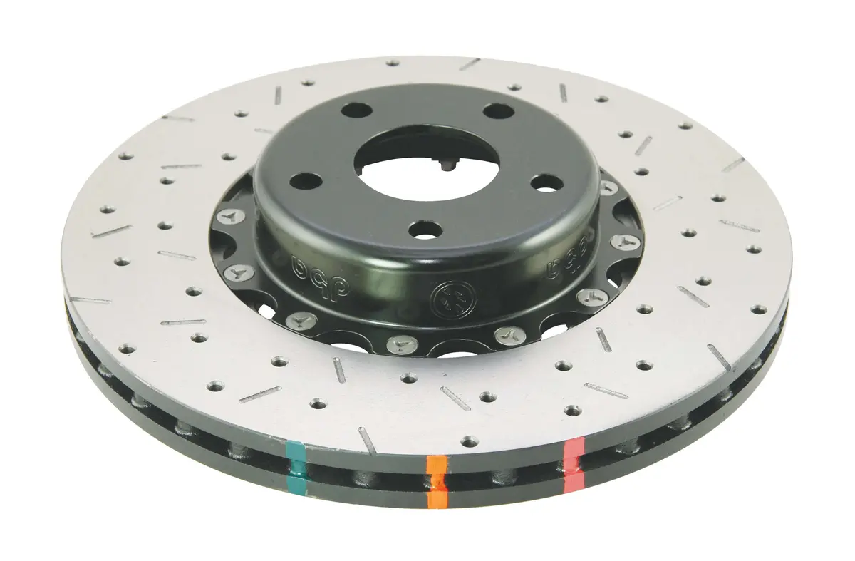 2003-2013 Subaru Forester & More | Dba 5000 Series Fully Assembled 2-Piece X2 Cross-Drilled/Slotted Brake Rotor [Front] | Dba5010blkxs 1