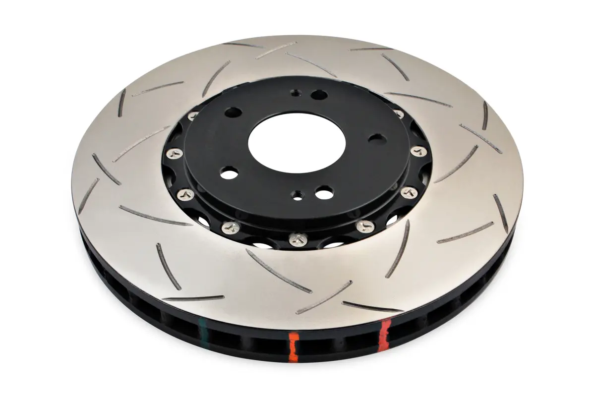 2003-2006 Mitsubishi Lancer | Dba 5000 Series Fully Assembled 2-Piece T3 Slot Brake Rotor [Front] | Dba52218blks 1