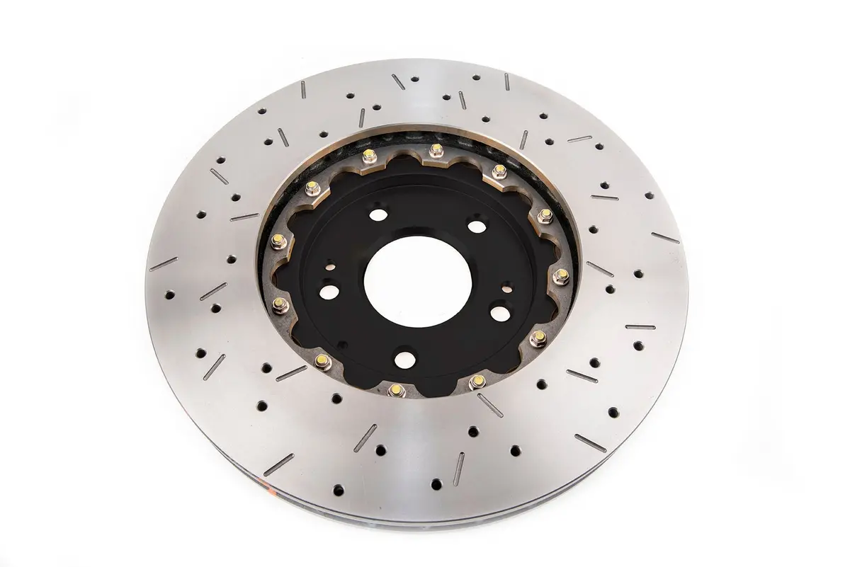 2003-2006 Mitsubishi Lancer | Dba 5000 Series Fully Assembled 2-Piece X2 Cross-Drilled/Slotted Brake Rotor [Front] | Dba52218blkxs 1