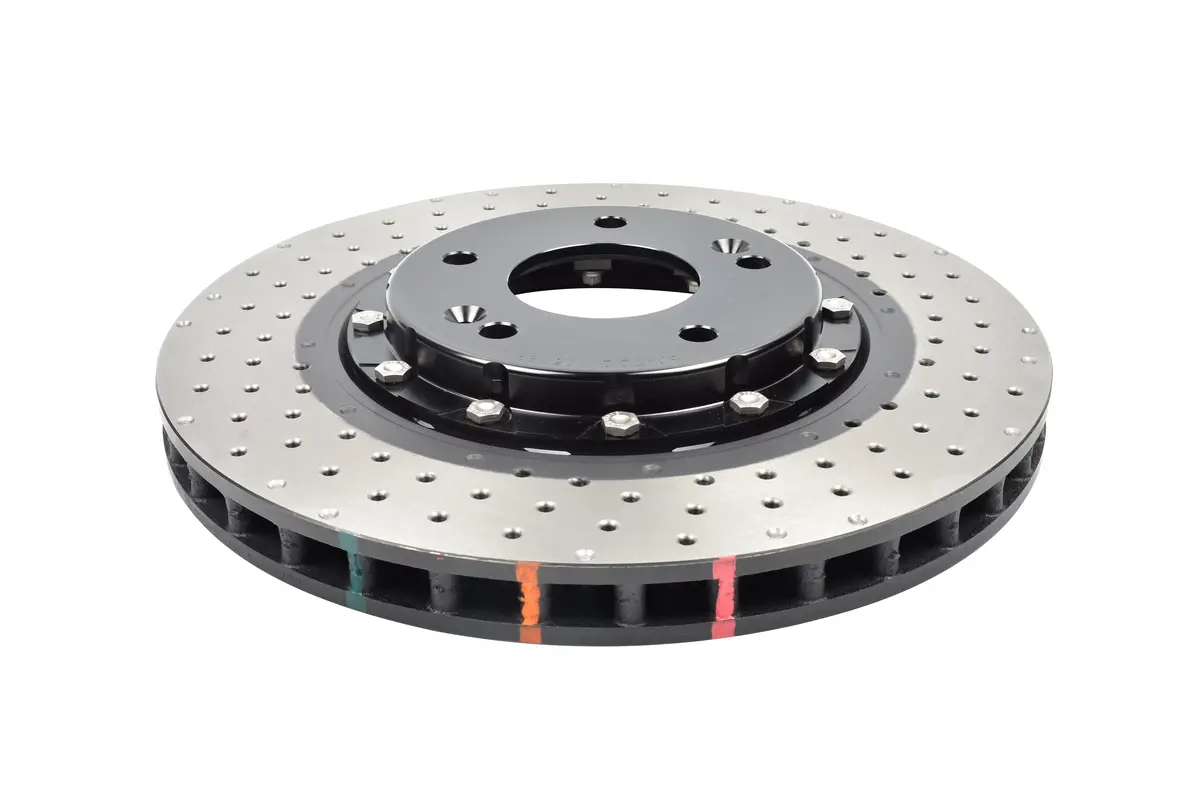2012-2017 Hyundai Azera & More | Dba 5000 Series Fully Assembled 2-Piece Cross-Drilled/Dimpled Brake Rotor [Front] | Dba52472blkxd 1